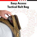 Fibershack - Fiber Optic Cleaning Kit - 7 in 1 Fiber Cleaning Kit - Tan Tactical Easy Access Waist Belt Bag - for Flawless Fiber Cleaning Results - Clean Fiber Optic Cables Quickly & Efficiently