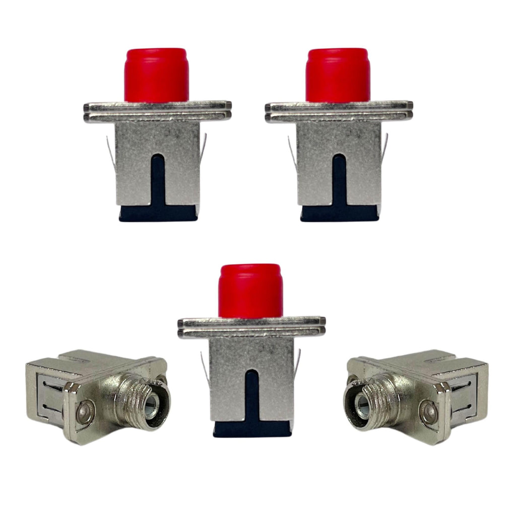 PacSatSales - FC to SC Fiber Optic Adapters - 5 Pack - FC/UPC to SC/UPC Fiber Adapters Allow You to Easily Adapt Any Single-Mode Simplex or Duplex Optical Cables