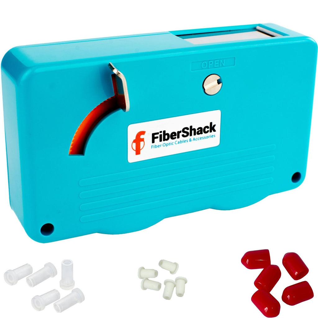 FiberShack FTTH Fiber Optic Cleaning Box For 1.25mm and 2.5mm Single-mode / Multi-mode Optical Fiber