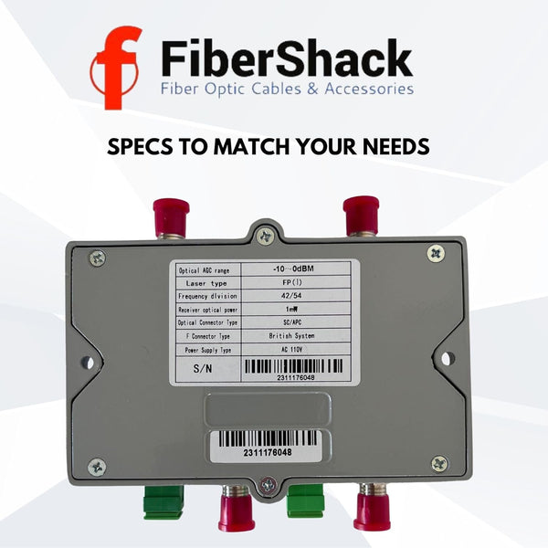 Optical Fiber Telecommunications V 2巻セット FiberShack 2-Way Mini Optical Fiber Node - Forward/Reverse - FTTH 1310