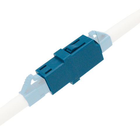 PacSatSales - LC Fiber Coupler 20 Pack - Single Mode LC to LC Coupler Set - Every LC Fiber Connector is pre Cleaned & Extends LC Fiber Optic Cables - Single Mode Simplex or Duplex Compatible