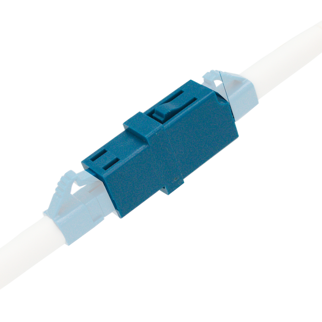 PacSatSales - LC Fiber Coupler 5 Pack - Single Mode LC to LC Coupler Set - Every LC Fiber Connector is pre Cleaned & Extends LC Fiber Optic Cables - Single Mode Simplex or Duplex Compatible