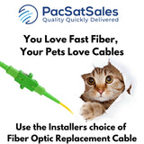 PacSatSales - SC/APC Fiber Optic Internet Cable 10ft - 3M SCAPC Simplex Single Mode Cable & Connector - Replacement Fiber Patch Cable or Optical Cable Extension for Residential Fiber Networks