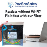 PacSatSales - SC/APC Fiber Optic Internet Cable 10ft - 3M SCAPC Simplex Single Mode Cable & Connector - Replacement Fiber Patch Cable or Optical Cable Extension for Residential Fiber Networks