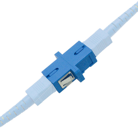 PacSatSales - SC to SC Coupler 5 Pack - SC/UPC Fiber Coupler Set - Easy Attach SC Fiber Connector Lets You Extend SC Fiber Cables - Fiber Adapter for SCUPC Cables