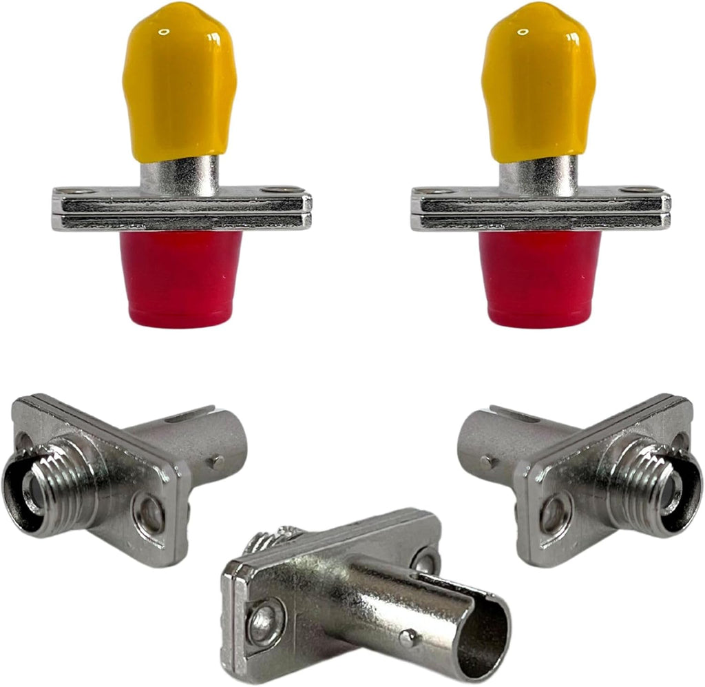 ST to FC Fiber Optic Adapters - 5 Pack - ST/UPC to FC/UPC Fiber Adapters Allow You to Easily Adapt Any Single-Mode Simplex or Duplex Optical Cables