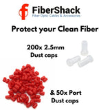 Fibershack - Fiber Optic Cleaning Kit - 7 in 1 Fiber Cleaning Kit - Tan Tactical Easy Access Waist Belt Bag - for Flawless Fiber Cleaning Results - Clean Fiber Optic Cables Quickly & Efficiently