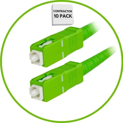 Contractor 10-Pack - 1M SC/APC to SC/APC