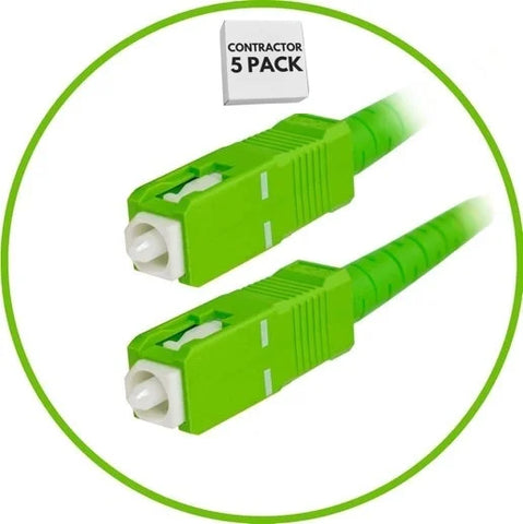 Contractor 5-Pack - 1M SC/APC to SC/APC