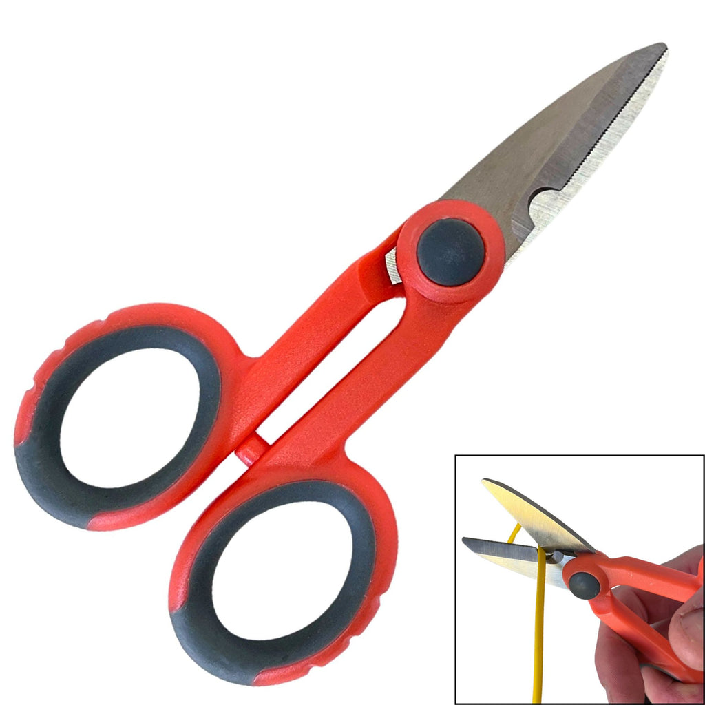 FiberShack - Fiber Optic Kevlar Scissors - Kevlar Shears for Precision Cutting of Fiber Optic Cable Jackets - Premium Network Scissors for a reliable addition to your Optical splicing tools kit