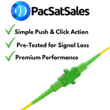 Contractor 30-Pack EZ Open Tube -SC/APC Fiber Optic Coupler -  SC to SC Coupler for Your SC Fiber Connector Kit - SC/APC to SC/APC Fiber Coupler Extends Fiber Internet Cables for Optical Cable Extension