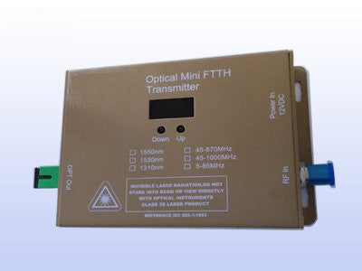 10mW FTTX Wall Mount 1310nm CATV Fiber Mini Transmitter