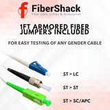 FiberShack - 10km VFL Fiber Optic Tester - Fiber Visual Fault Locator Fiber Optic with Aluminum Body - Fiber Tester Kit includes Fiber Couplers & 3x 1ft Armored Jumper Cables