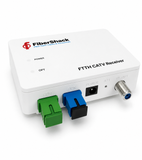 FiberShack FTTH CATV PON Receiver - SC/APC to RF Converter w/ 12V Adapter