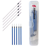 FiberShack Fiber Optic Cleaning Sticks - 30 pack - 15 Packs of 2.5mm SC/ST/FC/ST Cleaning Sticks & 15 Packs of LC/MU Cleaning Swabs - in a Snap lock container