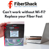 FiberShack - WHITE - 3M SC/APC to SC/APC Fiber Optic Internet Cable. Patch Cable for FTTH Networks. Single Mode - Simplex