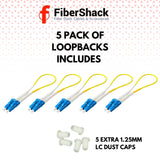 Contractor 5-Pack - LC to LC Singlemode OS2 Fiber Optic Loopback Cable