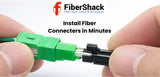 FiberShack - SC/APC Fiber Optic Quick Connector - 10 Pack
