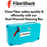 FTTH Fiber Optic Cleaning Box For 1.25mm and 2.5mm Single-mode / Multi-mode Optical Fiber