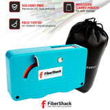 FTTH Fiber Optic Cleaning Box For 1.25mm and 2.5mm Single-mode / Multi-mode Optical Fiber