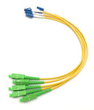 1ft / 12" - 5 Pack - Single Mode SIMPLEX - SC/APC to LC Patch Cable