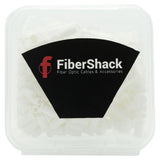 FiberShack - LC Fiber Optic Dust Caps for Devices, Cables and End Faces - in Plastic Snap case.