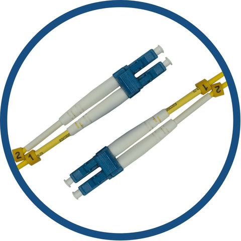 LC to LC Fiber Patch Cable - 1M / 3ft - DUPLEX Single Mode - SM DX