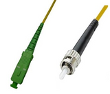 1M Single-Mode SC/APC to ST Simplex Patch Cable