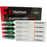 FiberShack - 2.5mm SC Fiber Cleaner Pen 5 Pack - FC & ST Fiber Optic Cleaning Pen - 800+ click fiber cleaner SC & Fiber optic connector cleaner - ST Fiber Cleaner Pen