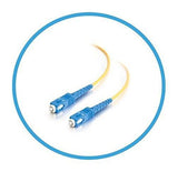 1ft / 12" - 5 Pack - Single Mode SIMPLEX - SC/UPC to SC/UPC Patch Cable